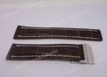 Aftermarket Breitling Coffee Real Leather strap 24mm - Replica Watch Bands