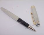 Montblanc Meisterstuck Solitaire Tribute Silver Rollerball Pen gold Clip