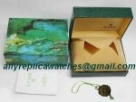 Rolex Green Leather replacement watch box with hang tag and certificate
