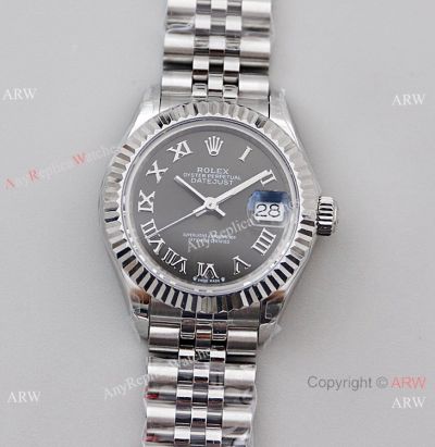 TWS Factory Replica Rolex Datejust 28mm Watch Gray Dial NH05 Movement